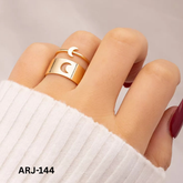 ARJ-144 "The Moonlight Bond" Couple Rings – Love Written in the Stars