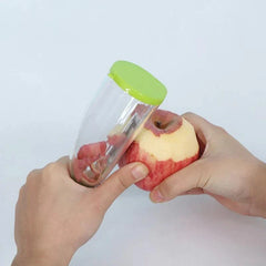 Transparent Fruit and Vegetable Peeler with Container – Mess-Free Kitchen Tool