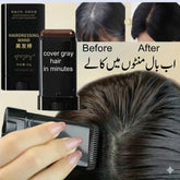 Instant Root Touch-Up Stick for Gray Hair Coverage – Natural Black Hair Color Wand for Men and Women