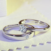 Premium Moissanite "Eternal Shine" Couple’s Ring Set – The Affordable Luxury Alternative