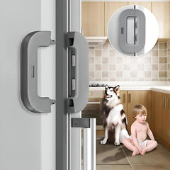 Child Safety Refrigerator Lock – Self-Adhesive Child-Proof Freezer Door Latch
