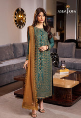 Asim Jofa Luxury Lawn | Embroidered Unstitched 3-Piece