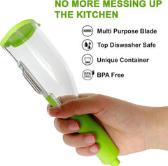 Transparent Fruit and Vegetable Peeler with Container – Mess-Free Kitchen Tool