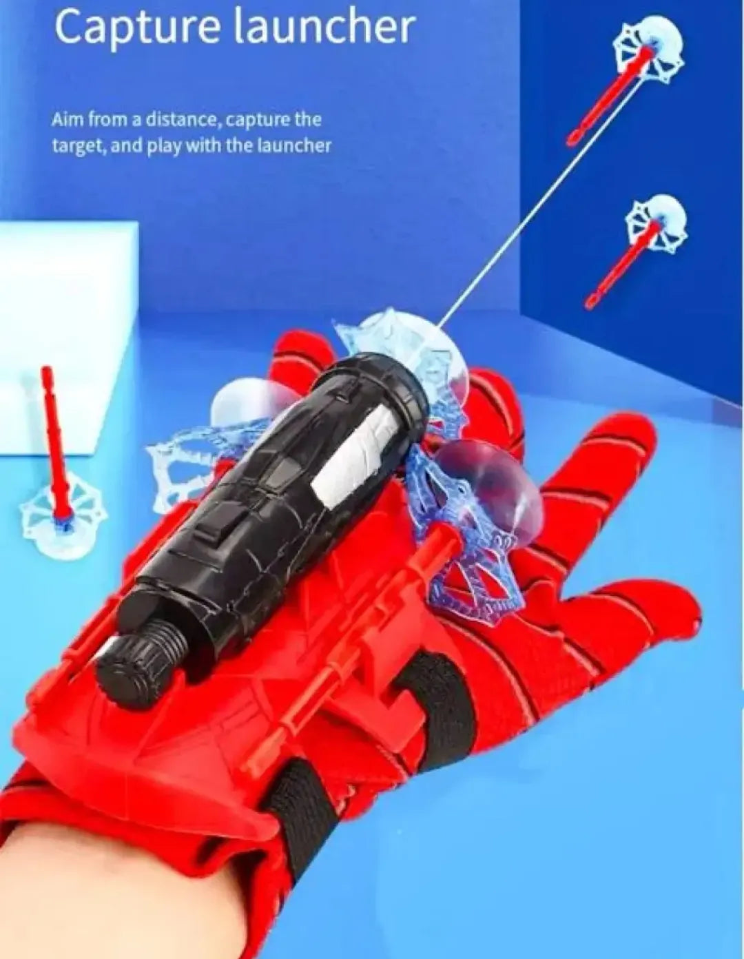 Spiderman Web Dart Shooter | Kids Spider Launcher Toy (With or Without Gloves)