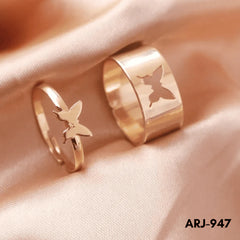 Two Souls, One Journey: The ARJ-947 Butterfly Couple Rings