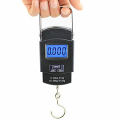 High-Precision 50kg Digital Portable Scale – Heavy-Duty Luggage and Kitchen Scale with Backlit LCD Display
