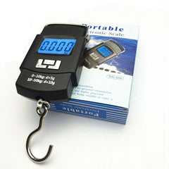 High-Precision 50kg Digital Portable Scale – Heavy-Duty Luggage and Kitchen Scale with Backlit LCD Display