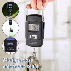 High-Precision 50kg Digital Portable Scale – Heavy-Duty Luggage and Kitchen Scale with Backlit LCD Display