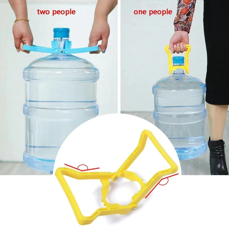 19 Liter Water Bottle Handle Lifter | Heavy Duty Ergonomic Carrier for 5 Gallon Bottles | Durable Plastic Water Bottle Lifting Tool