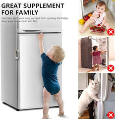 Child Safety Refrigerator Lock – Self-Adhesive Child-Proof Freezer Door Latch