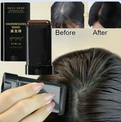Instant Root Touch-Up Stick for Gray Hair Coverage – Natural Black Hair Color Wand for Men and Women