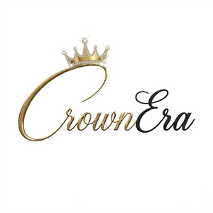 Logo of 'CrownEra' with a gold crown and elegant text on a white background