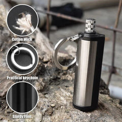 Multi-Use Silver Metal Fire Starter for Kitchens & Outdoor Use | Lighter