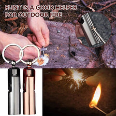 Multi-Use Silver Metal Fire Starter for Kitchens & Outdoor Use | Lighter