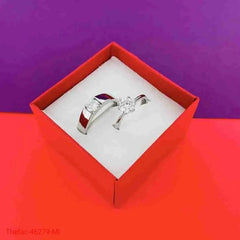 "Eternal Bond" Silver-Plated Couple’s Ring Set – Premium Stainless Steel Charm Jewelry