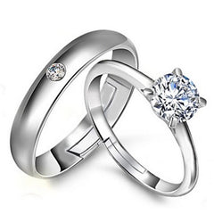 Premium Moissanite "Eternal Shine" Couple’s Ring Set – The Affordable Luxury Alternative